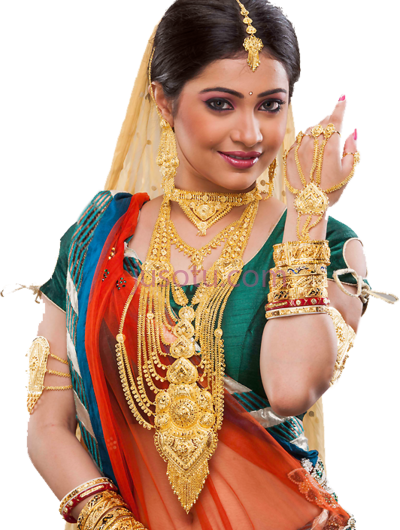 珠宝模特,jewellery model indian jewelry PNG