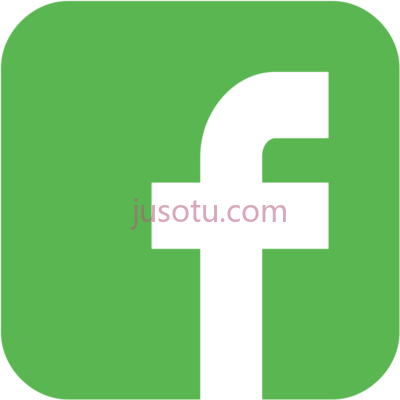 脸书,black facebook icon logo green PNG