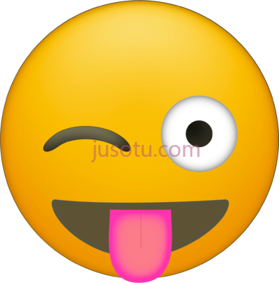 眨眼舌头,heart eyes stencil emoji wink tongue PNG