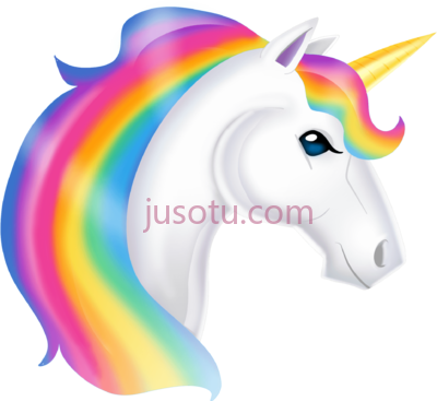虹彩独角兽,rainbow unicorn PNG
