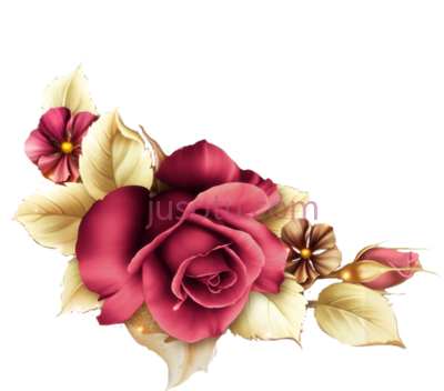 金花装饰贴花,gold flowers decor decoration decals floribunda PNG
