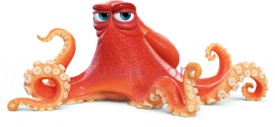 章鱼,octopus from finding dory hank based on PNG