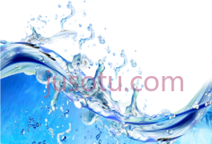 蓝色水花PNG